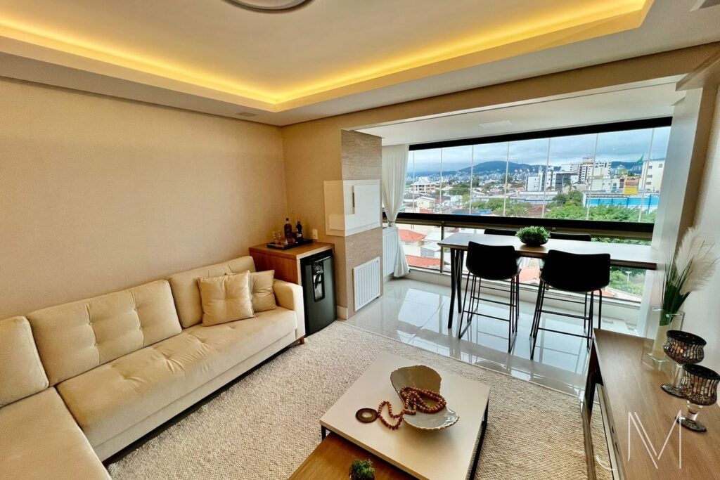 Sala de estar com vista